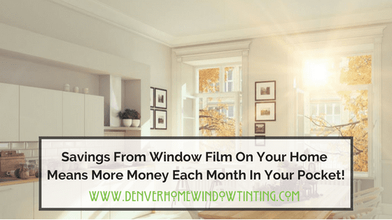 utility bill savings window film denver